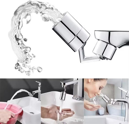 Metal Rotating Faucet Extender - 720 Degree