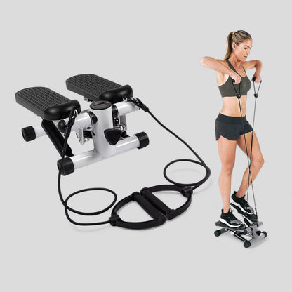 Mini Stepper with Resistance Bands + Equipment Mat