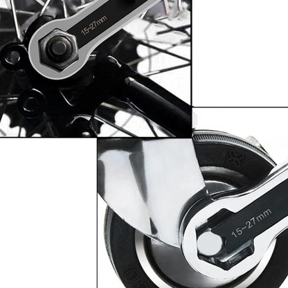 Multifunctional Adjustable Double-End Wrench – Small & Large