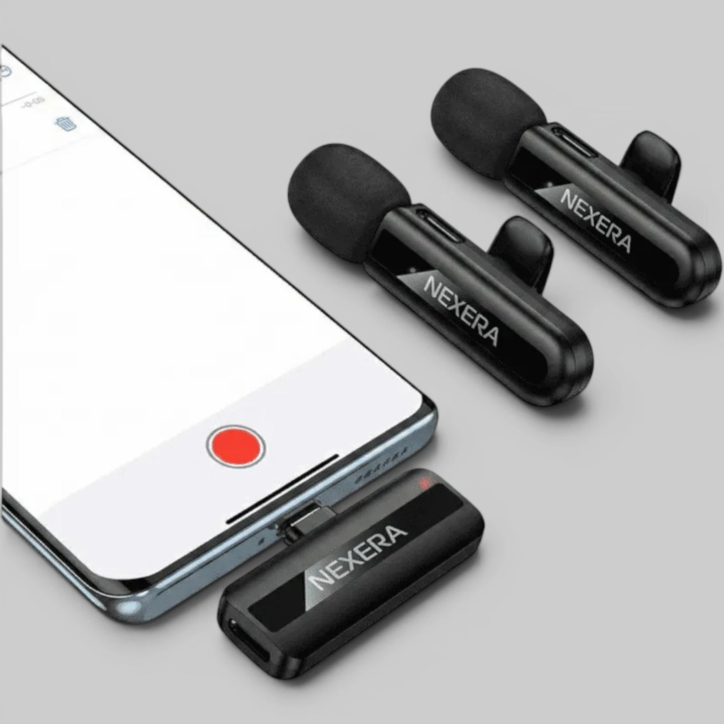 Nexera NX-MIC02 Dual-Mic Wireless Mini Digital Microphone