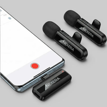 Nexera NX-MIC02 Dual-Mic Wireless Mini Digital Microphone