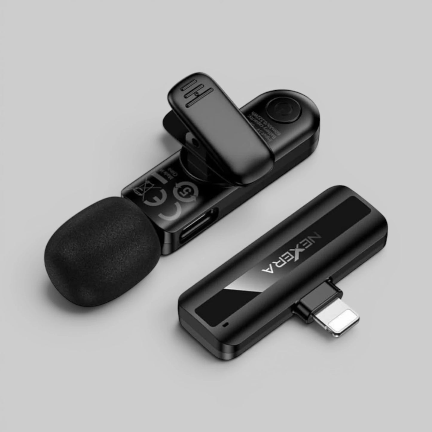 Nexera NX-MIC02 Dual-Mic Wireless Mini Digital Microphone