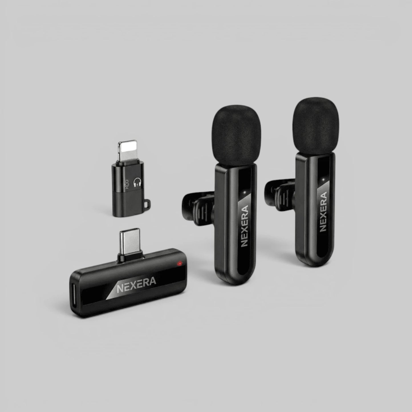 Nexera NX-MIC02 Dual-Mic Wireless Mini Digital Microphone