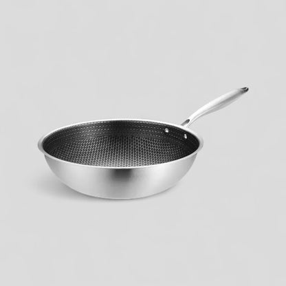 Non-Stick Stainless Steel Wok Pan