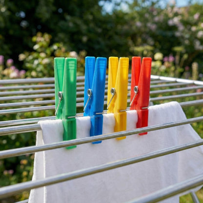 Plastic Clothespins - 24 Pcs