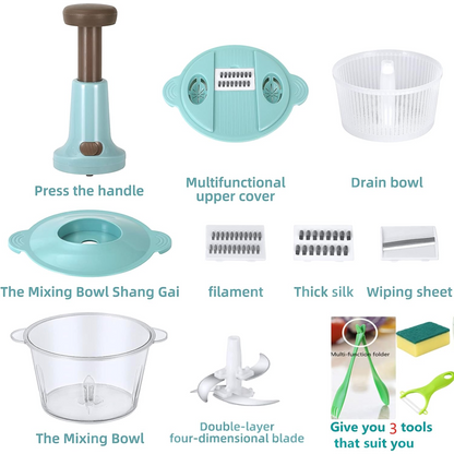 Press Cooking Machine Food Chopper - 1.5L