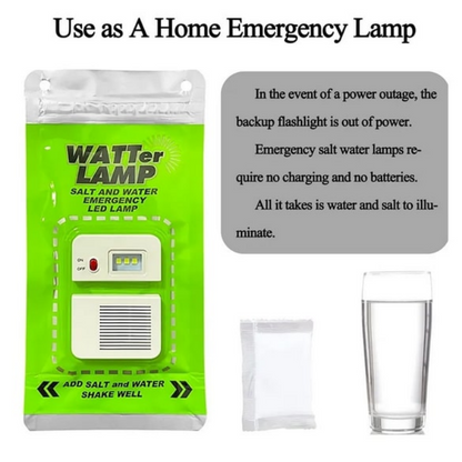 Salt And Water Emergency LED Lamp