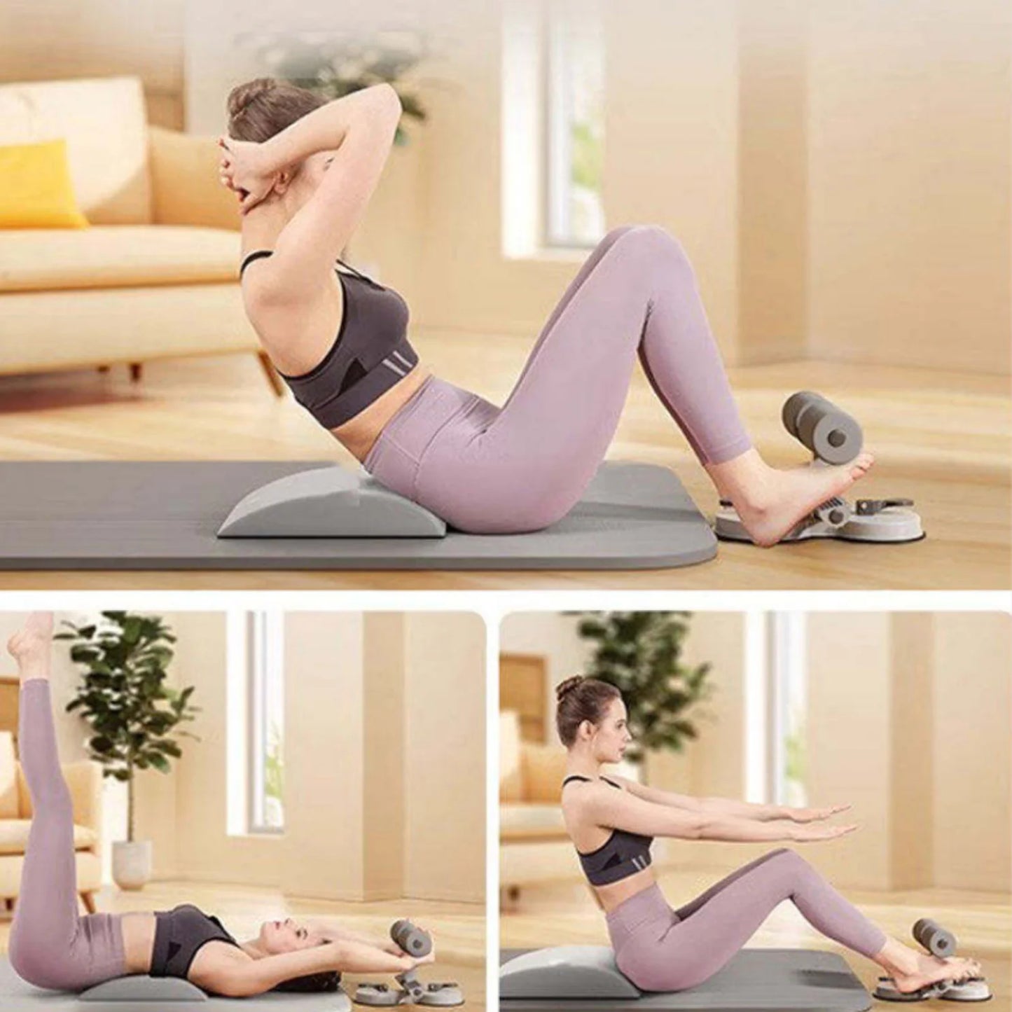 Sit-Up Assistant Suction Fitness Device for Ab & Core Training