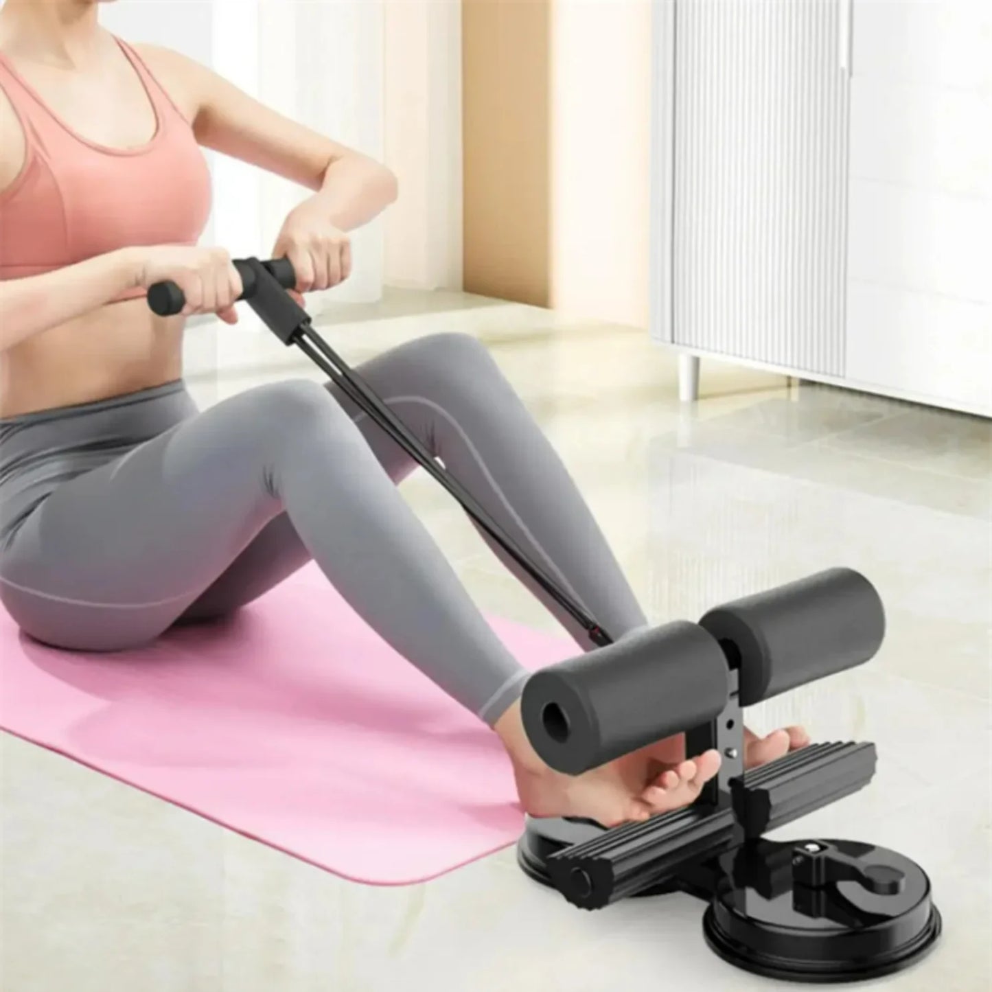 Sit-Up Assistant Suction Fitness Device for Ab & Core Training