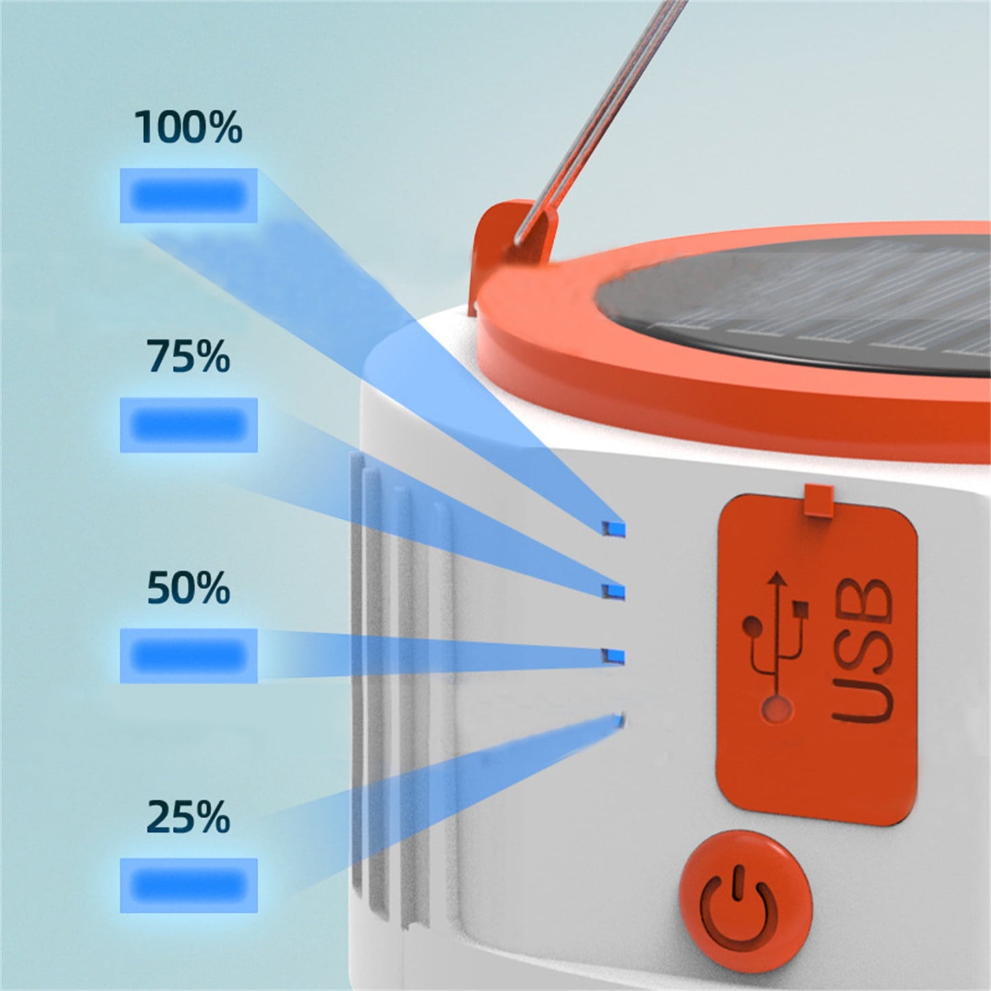Solar Lamp With Mobile Phone Charging - 5W
