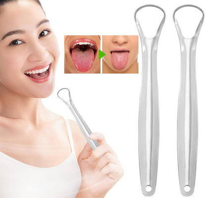 Stainless Steel Tongue Scraper – Oral Hygiene Tool