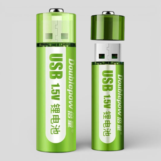 USB Rechargeable 1.5V AA Lithium Battery