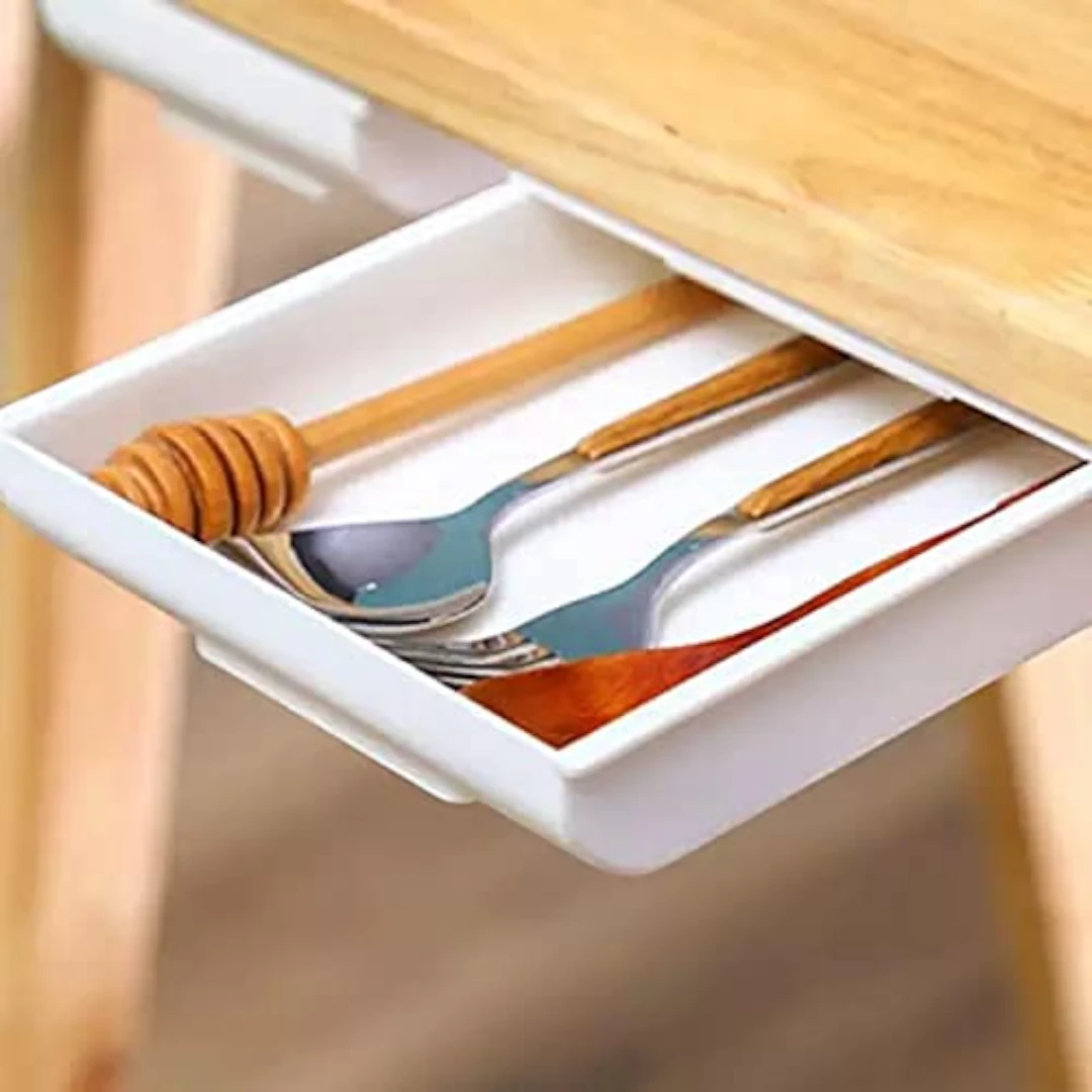 Under-Desk Adhesive Drawer