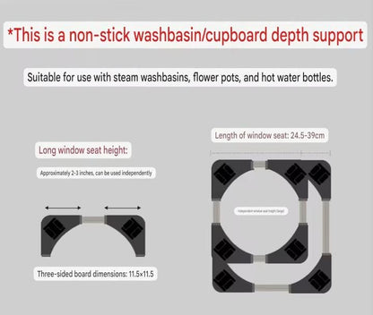 Adjustable Appliance Base with Locking Wheels - New Model
