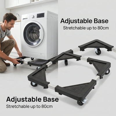 Adjustable Base for Washing Machine And Refrigerator - Stretchable Up To 80cm