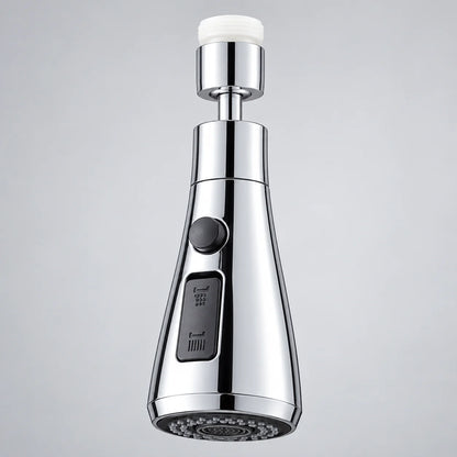 360° Swivel Faucet Aerator – Dual-Mode Spray