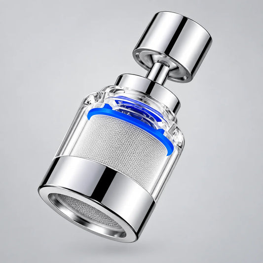 360° Swivel Faucet Water Filter Aerator – 316L Stainless Steel