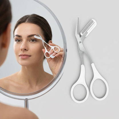 Eyebrow Trimmer Scissor With Comb
